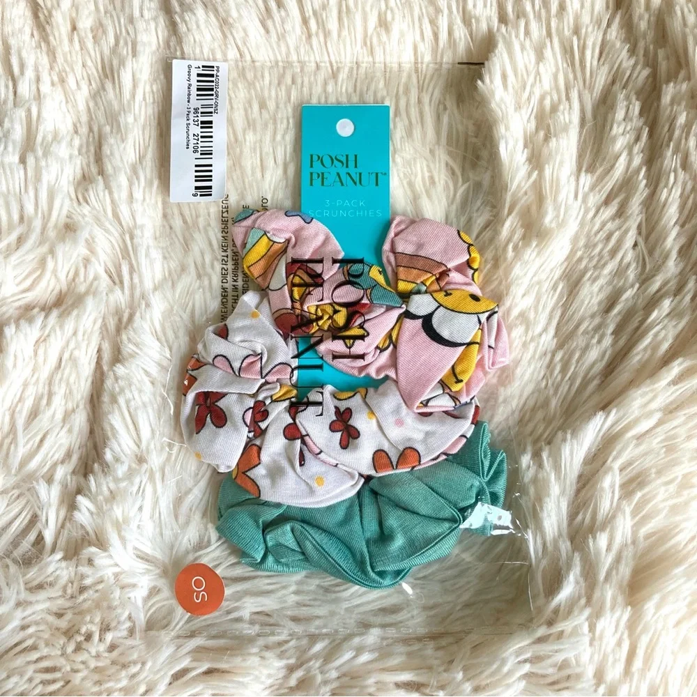 Posh Peanut Groovy Rainbow Scrunchie Set